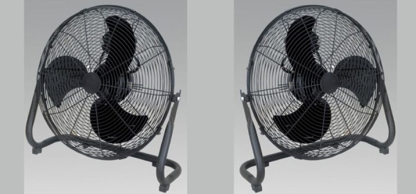 Much needed on a hot day: the ACF18 Industrial High Velocity Fan, 18inch 3 speed fan!