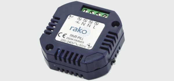 Rako Wireless RDT-PILL, 250 Watt In Wall Light Dimmer(Rako RDTPILL wall mounted dimmer)