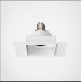 Trimless Square Adjustable Downlight in Matt White IP20 1 x 6W max. LED GU10 for Install in New Ceilings, Astro 1248020