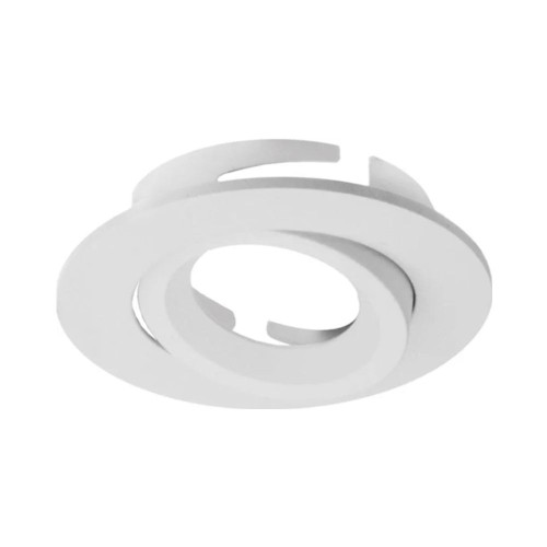 White Round Bezel for the AFD110D3 IP44 Tilting LED Downlight