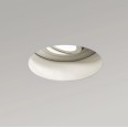 Trimless Round Adjustable Downlight in Matt White Fire Rated GU10 LED IP20 rated, Astro 1248006