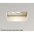 Trimless Square Fire Rated Adjustable Downlight in Matt White using GU10 max. 6W LED, Astro 1248007