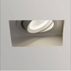 Trimless Square Adjustable LED Downlight in Textured White 6.8W 2700K LED IP20, Astro 1248009