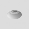 Blanco Round Adjustable Downlight in White Plaster IP20 using a GU10 max. 50W Dimmable, Astro 1253005