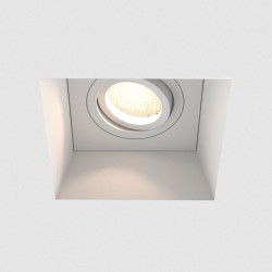 Blanco Square Adjustable Downlight in White Plaster IP20 using GU10 max. 50W Dimmable, Astro 1253007