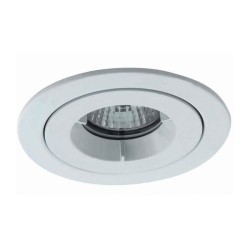 IP65 Fire Rated Fixed GU10 Downlight in White, Shower Recessed Light 85mm Cutout Ansell iCage Mini