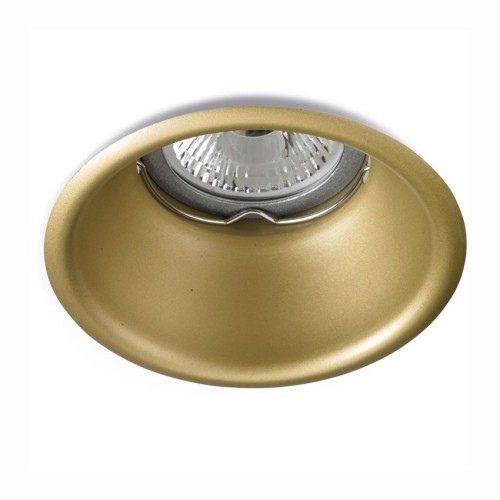 Slimtrim Fixed Dome Gold Downlight with GU10 and GU5.3 50W Lampholders LEDS-C4 DN-1600-23-00V1