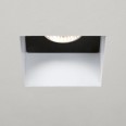 Trimless Square Fire Rated Fixed Downlight IP65 in Matt White GU10 6W LED Dimmable Astro 1248005