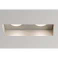 Twin Trimless Fire Rated Adjustable Recessed Downlight in Matt White 2 x LED GU10 6W Dimmable Astro 1248008