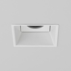 Minima Square IP65 Fire rated Fixed LED Downlight Matt White c/w 6.5W 2700K Dimmable, Astro 1249014