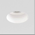 Trimless Slimline Round Fixed Fire Rated IP65 rated Downlight in Matt White 1x6W max. LED GU10, Astro 1248017