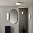 Altea Round Bathroom Ceiling Flush Light in Polished Chrome with White Glass Diffuser E27/ES IP44 Astro 1133002