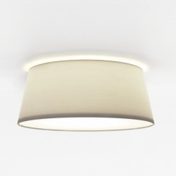Fife 330 Putty Fabric Shade Ceiling Flush Fitting using 1x 12W LED ES/E27 Dimmable Astro Lighting 1471006