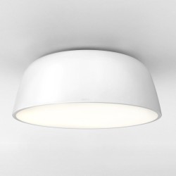 Taiko 400 Matt White Flush Ceiling Light Bell-shaped using 3x 12W max. LED E27/ES, Astro Lighting 1456006