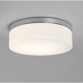 Sabina 280 Polished Chrome Round Bathroom Ceiling Light IP44 with Glass Diffuser 12W LED E27/ES Astro 1292003