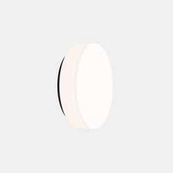 Spark 390mm Round Ceiling Flush Light in Black with Opal Diffuser c/w 43.7W CCT 2083lm LEDS-C4 15-A127-05-F9