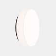 Spark 390mm Round Ceiling Flush Light in Black with Opal Diffuser c/w 43.7W CCT 2083lm LEDS-C4 15-A127-05-F9