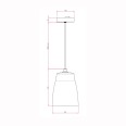 Atelier 150 Round Pendant with a Matt White Shade IP20 Dimmable E27/ES 42W max, Astro 1224018