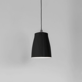 Atelier 150 Round Pendant with a Matt Black Shade IP20 Dimmable E27/ES 42W max, Astro 1224019