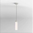 Kyoto LED Bathroom Pendant Light in Matt Nickel with Acid Etched Glass Shade IP44 7.8W 3000K, Astro 1060008