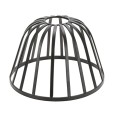 Dome Black Decorative Lamp Cage with 45mm Aperture and 185mm Diameter, Vintage Pendant Cage