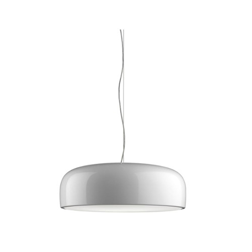 Flos Smithfield S White Suspension Pendant Light by Jasper Morrison for Above Table Lighting