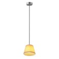 Flos Romeo Babe Soft S Pendant with Pleated Fabric Shade designed by Philippe Starck, Flos F6124007