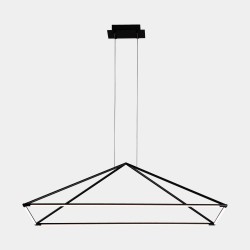 Tubs LED Pendant Light in Black 36W 3000K 1791lm Non-Dimmable LEDS-C4 00-5999-05-M1 Suspension Lamp