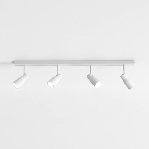 Apollo Four Spotlight Bar in Textured White Adjustable for Wall/Ceiling Mounting IP20 4 x 6W max. LED GU10, Astro 1422010