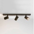 Ascoli Triple Bar Ceiling Spotlight 3 x GU10 LED max. 6W in Bronze IP20 rated, Astro 1286006