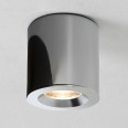 Kos Round Bathroom IP65 Ceiling Recessed Spotlight in Polished Chrome using GU10 LED 6W Lamp, Astro 1326001