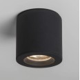 Kos II Round Surface Spot IP65 in Textured Black using 1 x 6W GU10 LED Lamp Dimmable Astro 1326040