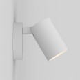 Ascoli Single Switched Wall Spotlight in Textured White, IP20 Adjustable Spot using 6W GU10 LED Astro 1286010