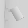 Ascoli Single Switched Wall Spotlight in Textured White, IP20 Adjustable Spot using 6W GU10 LED Astro 1286010