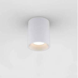 Kos Round 140 LED Bathroom Ceiling Recessed Light in Textured White IP65 12.8W 3000K Dimmable Astro 1326067