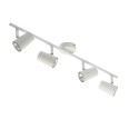 Four White Ceiling Spotlight Bar on a Round Base using 4 x GU10 max. 35W IP20 rated