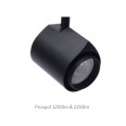 Illuma Prospot 33.1W 3100lm LED Spotlight Dimmable GDL - 3-Circuit Switched Track Adaptor 3000K/4000K White/Black 24/38/60deg Beam
