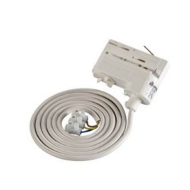 Global Track Adaptor Pre-wired with a 1500mm Cable in White or Black, for Illuma 3-Circuit Track System