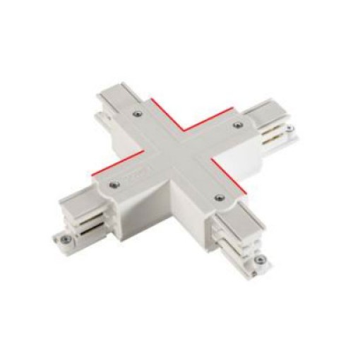 X Connector 100 x 100mm (for incoming mains) for Illuma 3-Circuit Track System