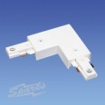Illuma T24-WH Adjustable Connector 90° (70mm x 70mm) or 180° (105mm) in White for 1 Circuit Track