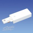Illuma T38-WH Live End (82mm) in White for 1-circuit Illuma Mains Track System