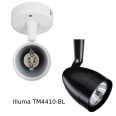 Illuma LumarPAR Eclipse GU10 Spotlight in Black with Surface Mounting Plate TM4410-BL (lamp not included)