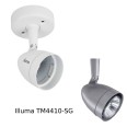 Illuma LumarPAR Eclipse GU10 Spotlight in Silver Grey with Surface Mounting Plate TM4410-SG (lamp not included)
