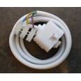 Illuma 1-Circuit Switched Track Adaptor White prewired with 1500mm cable, Illuma T29-WH/S
