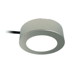 2.3W Satin Nickel Round Under Cabinet LED Light CCT c/w 1m Cable Non-Dimmable ALL-LED ACL240SN/CCT