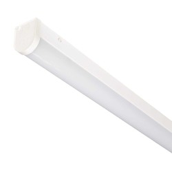 Thorn Poppy 60W 5ft/1460mm LED Batten Fitting 4000K 6500lm with 3h Emergency IP20 White, Surface Mounted Thorn 96631271 1500 6500 840 E3