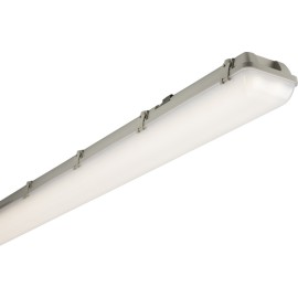 230V IP65 6ft 69W 4000K Twin LED Batten built in 7770lm Non-Corrosive in Grey with Opal Diffuser