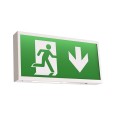 Watchman 3W White Steel LED Exit Box Sign with Legend Maintained/Non-maintained, Ansell AWLED/3M