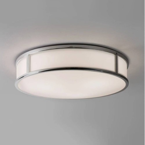 Mashiko 400 Round Bathroom Light in Polished Chrome IP44 3 x E27/ES LED Lamps Dimmable for Wall / Ceiling Astro 1121026