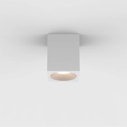 Kos Square 100 LED Textured Grey Ceiling Spotlight IP65 rated c/w 5.9W 3000K LED, Astro 1326028
